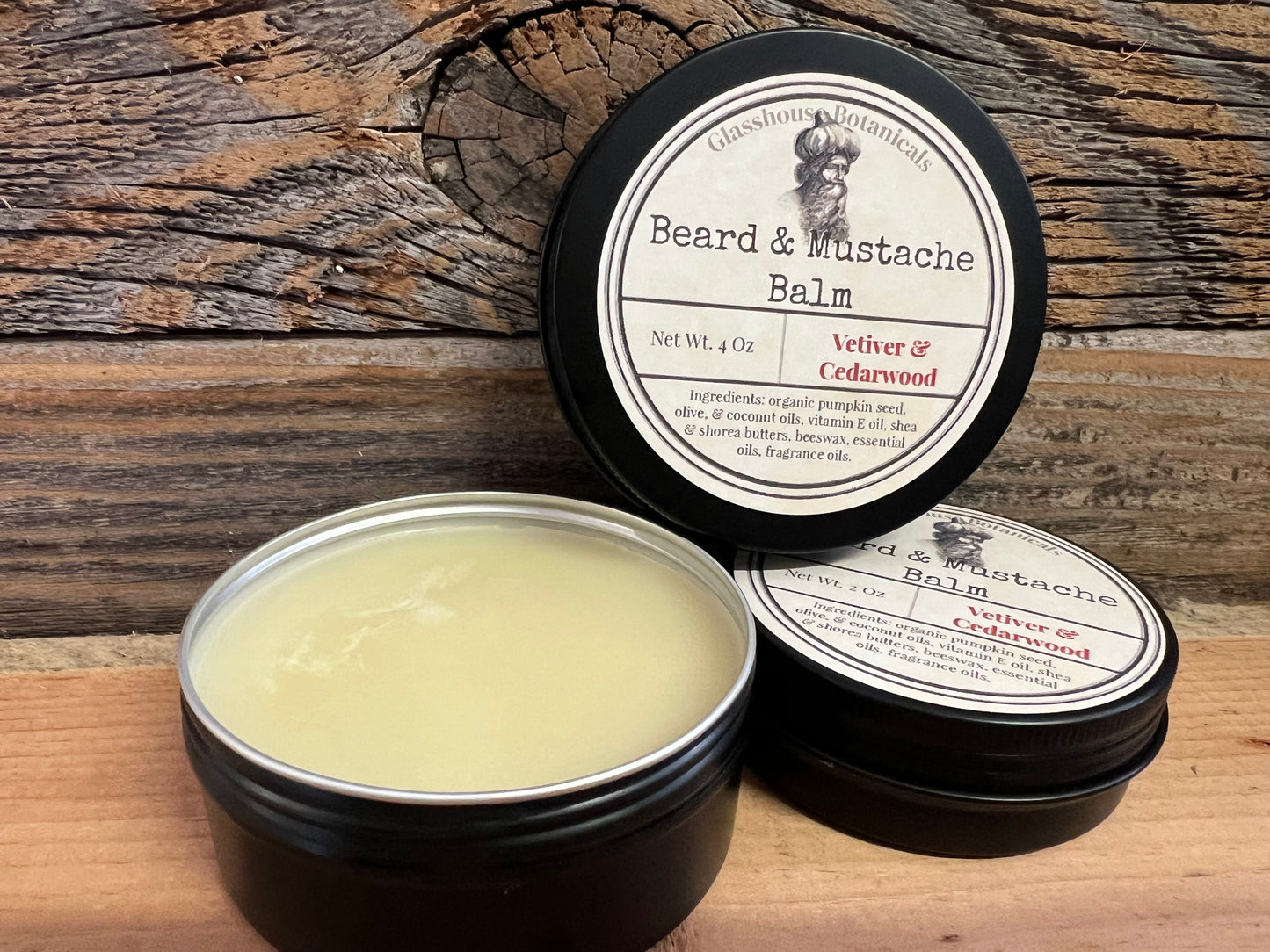 Beard and Mustache Balm Vetiver & Cedarwood