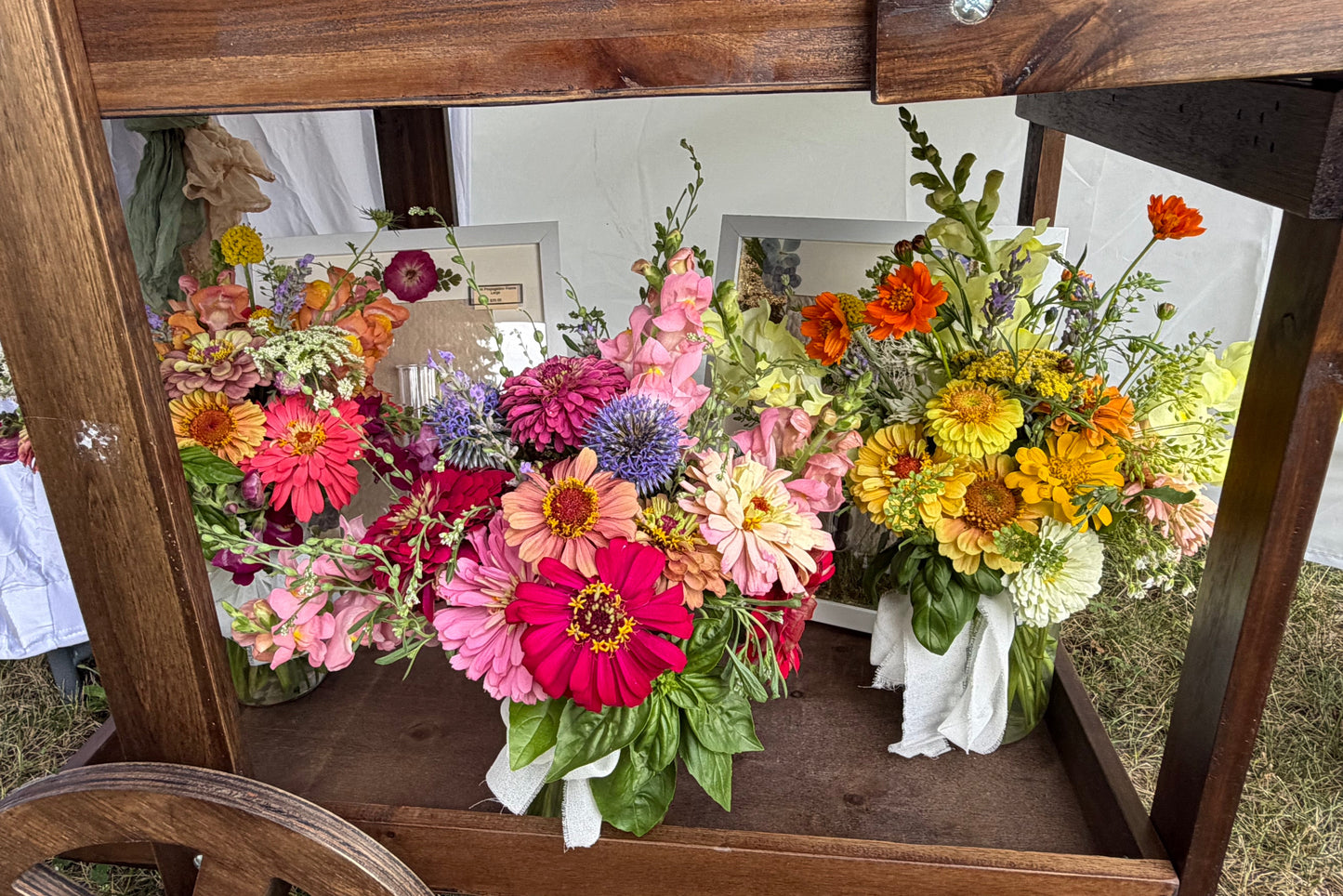 Small Mason Jar Bouquet