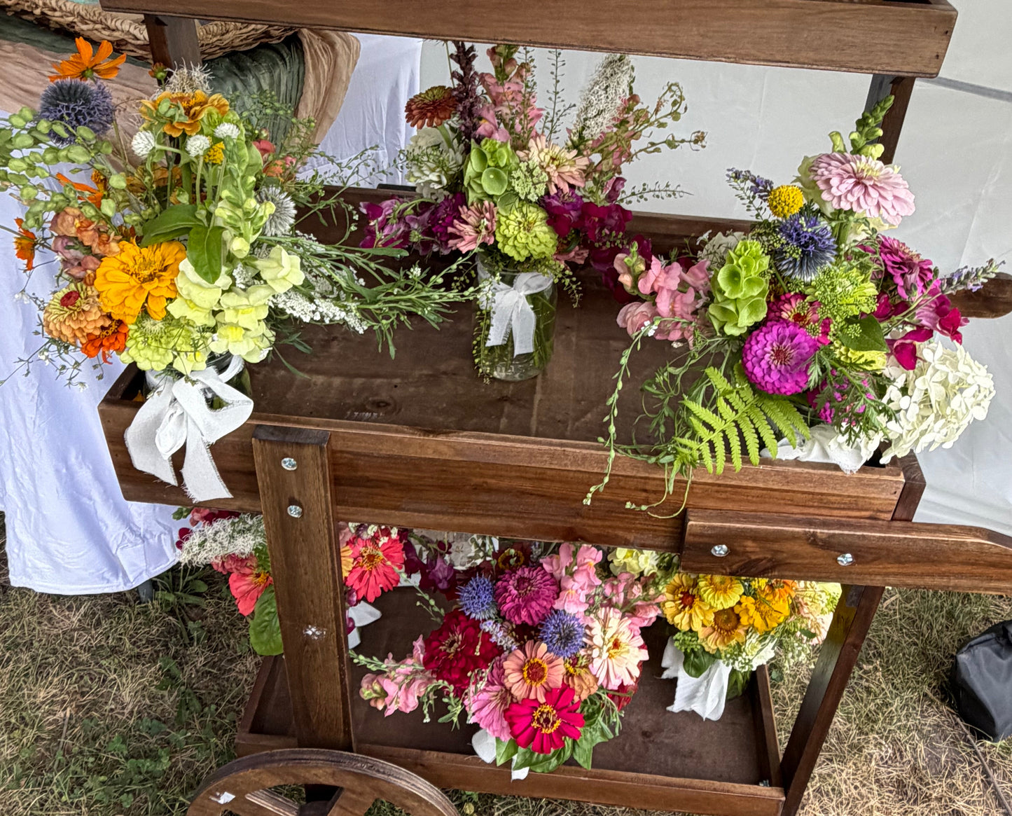 Small Mason Jar Bouquet