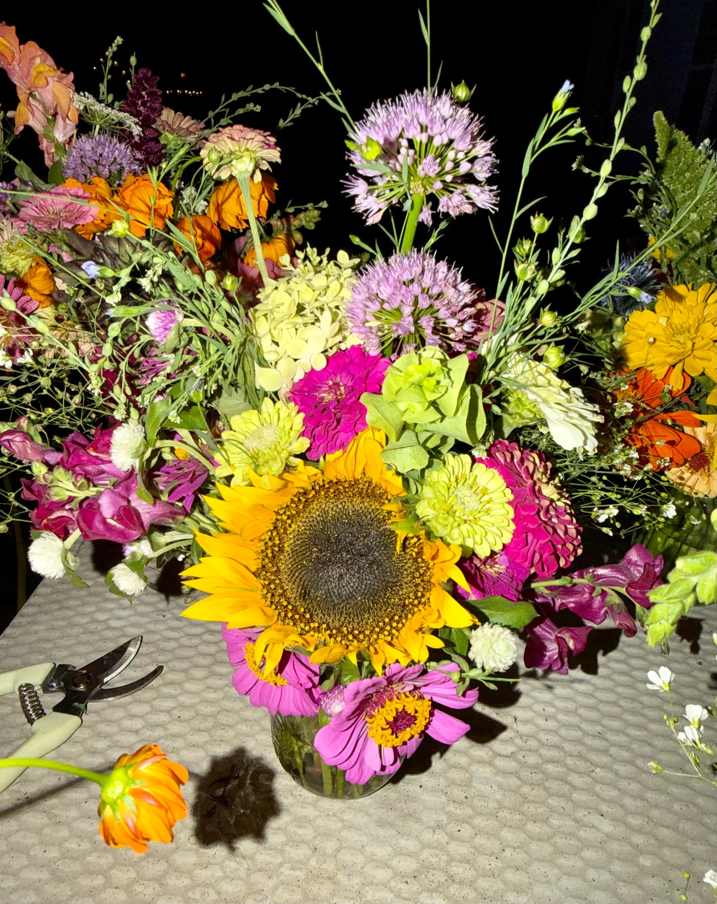 Large Mason Jar Bouquet