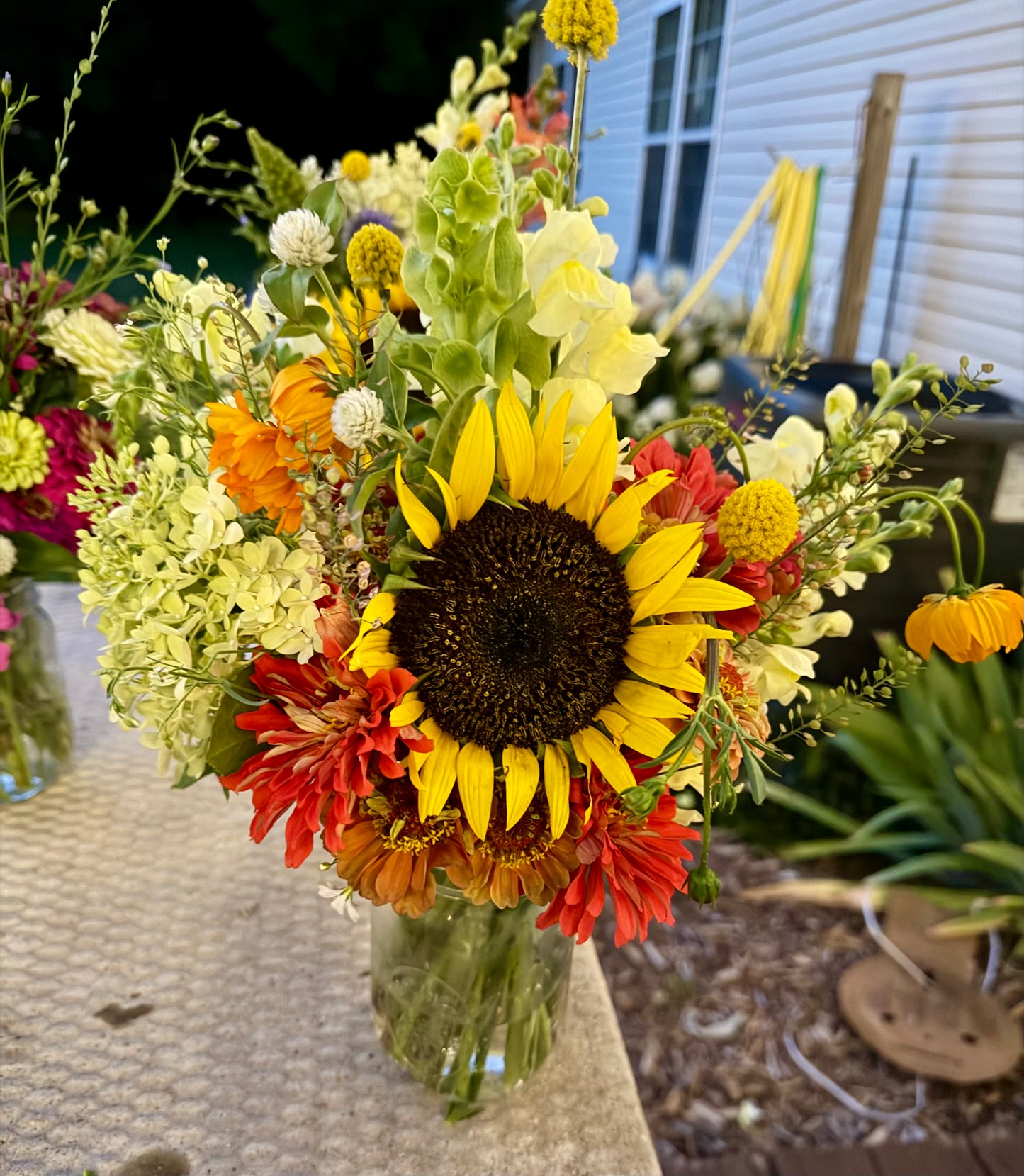 Large Mason Jar Bouquet