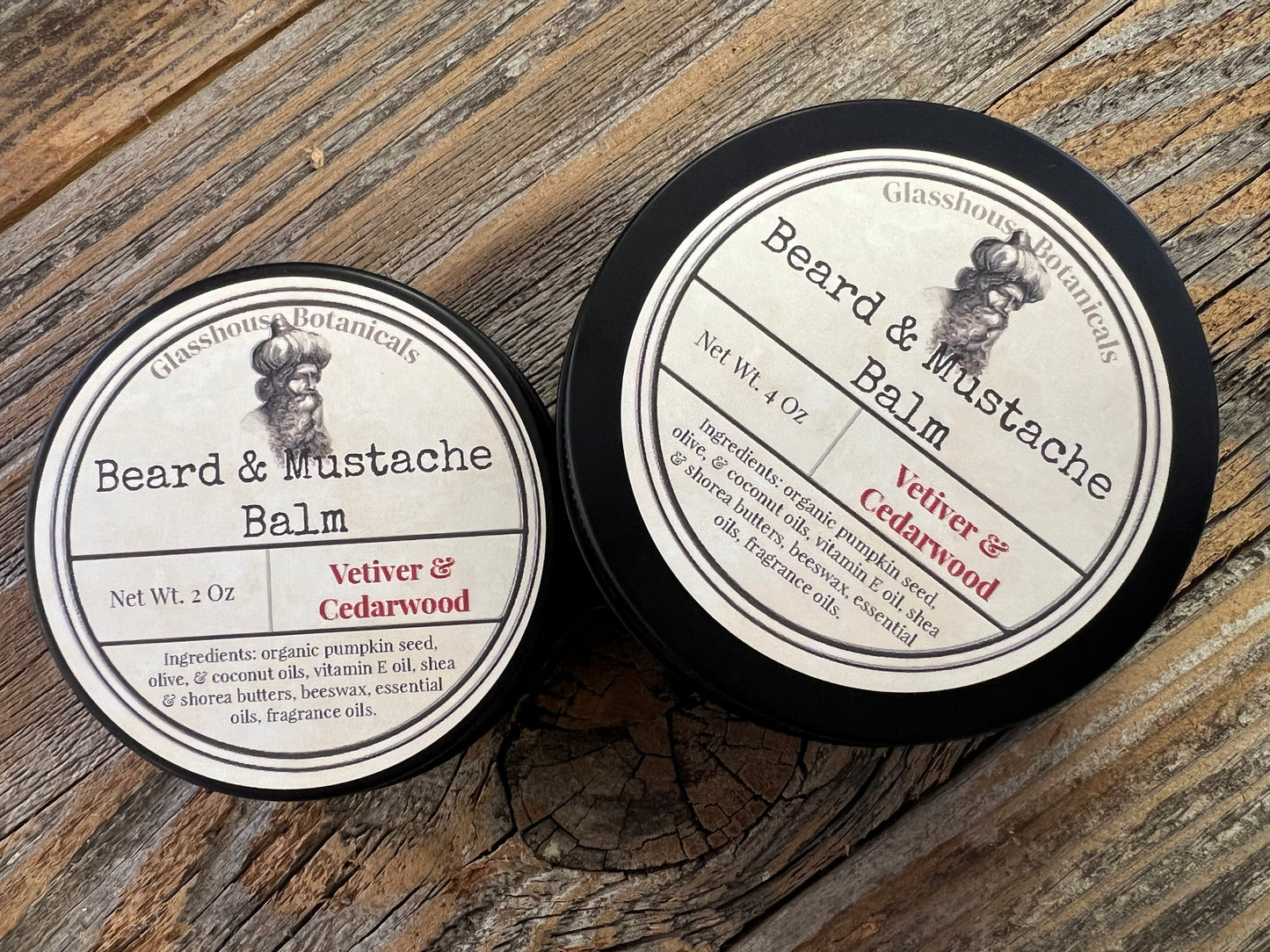 Beard and Mustache Balm Vetiver & Cedarwood