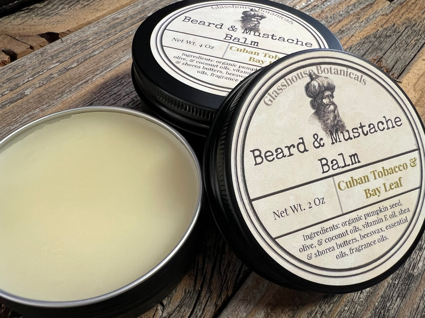 Beard and Mustache Balm  - Cuban Tobacco & Bay Leaf
