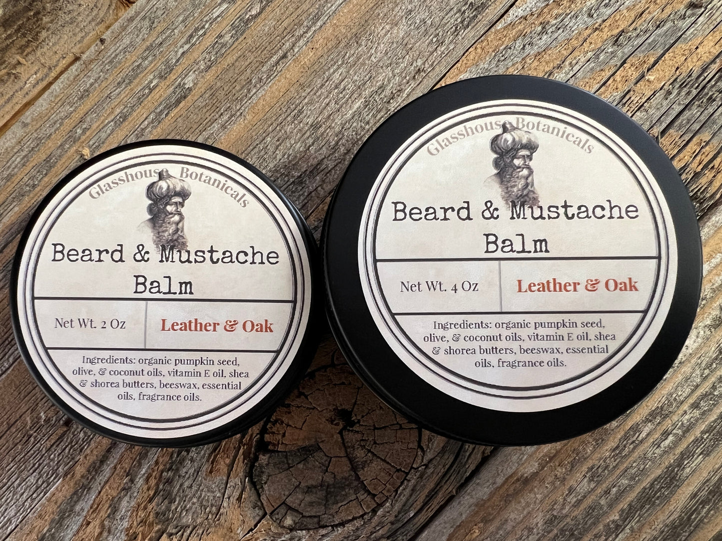 Beard and Mustache Balm  - Leather & Oak