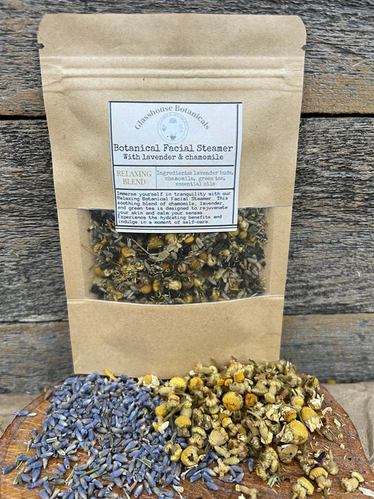 Botanical Facial Steamer, RELAXING BLEND with chamomile & lavender