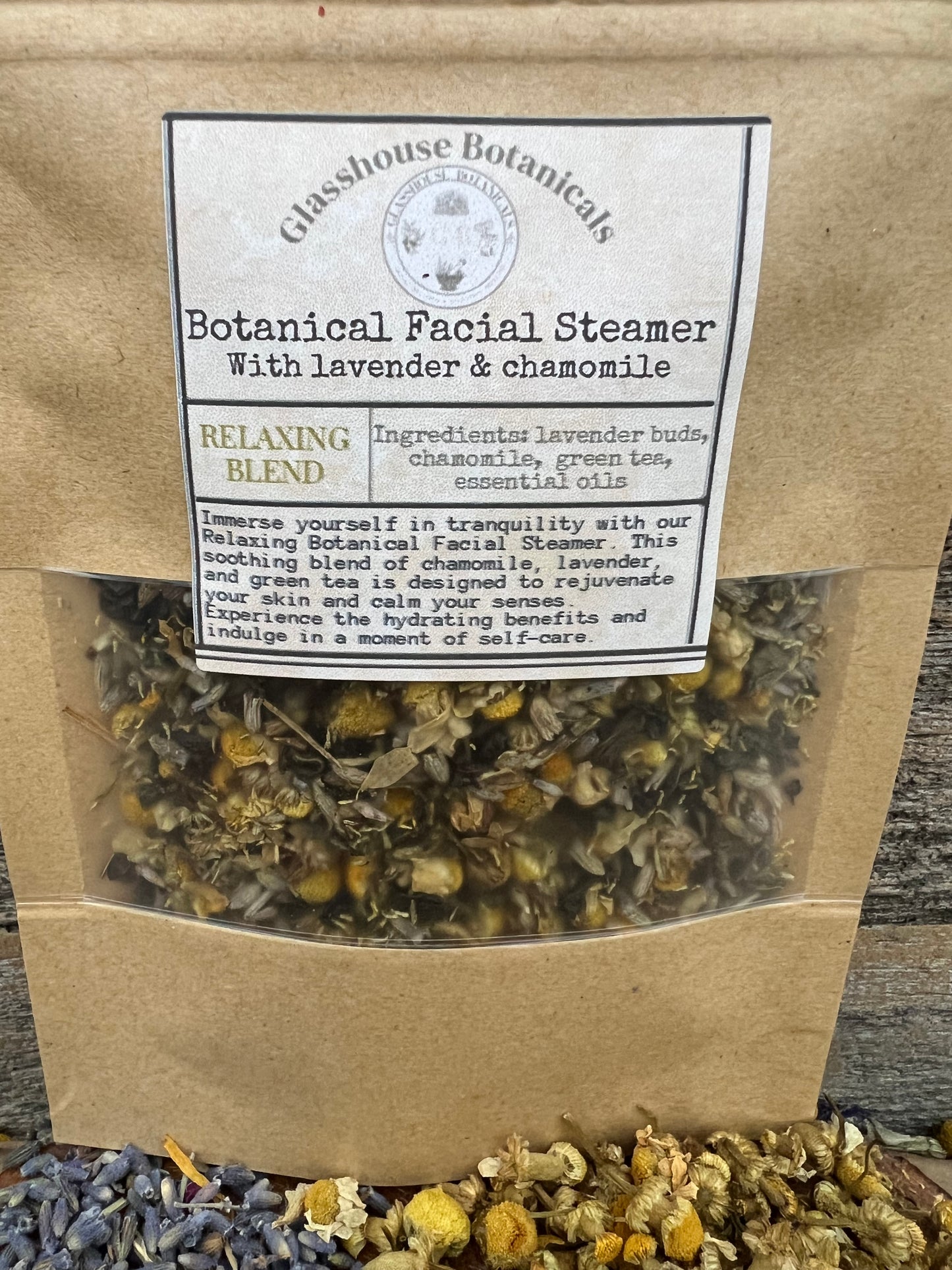 Botanical Facial Steamer, RELAXING BLEND with chamomile & lavender