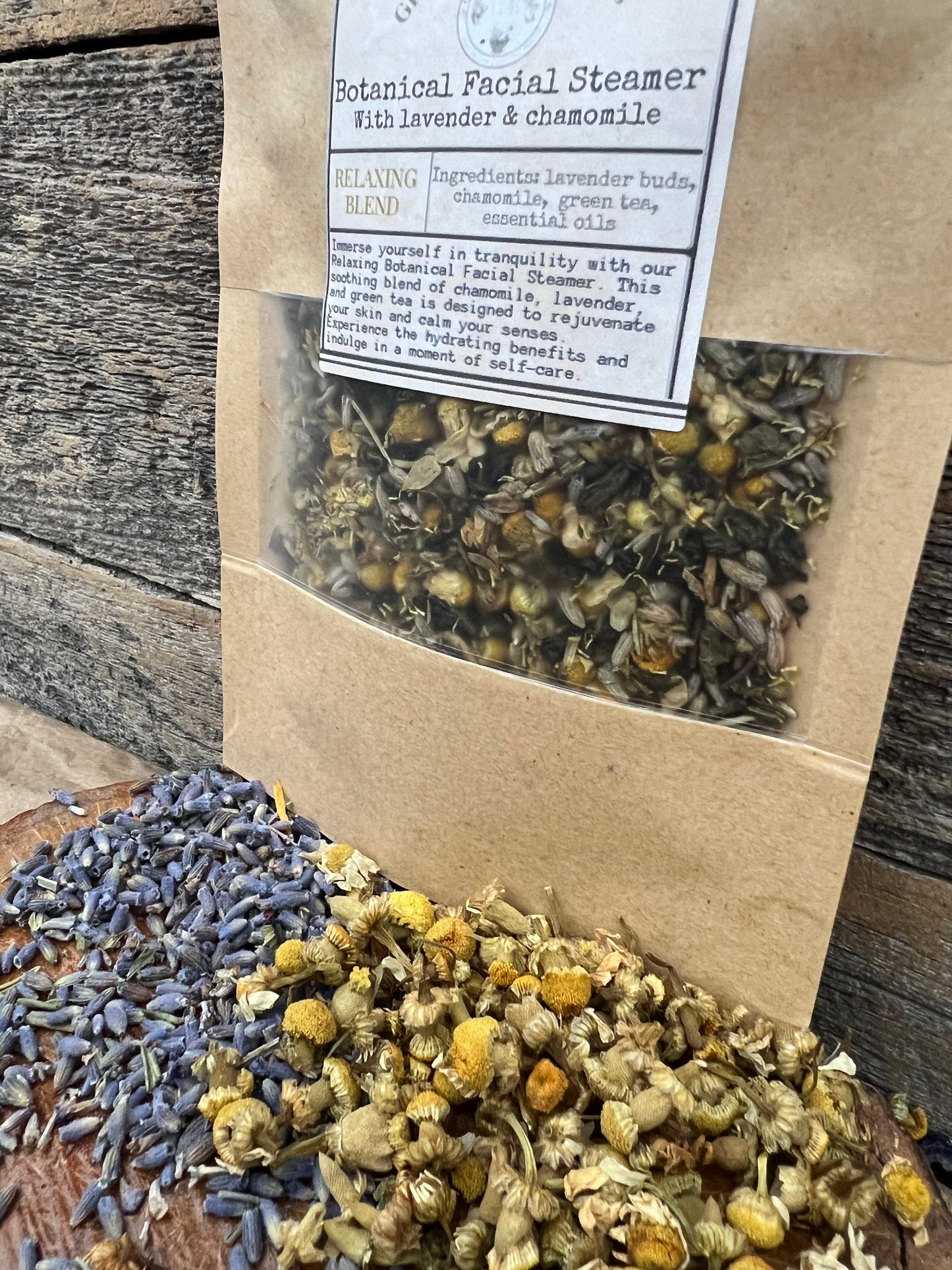 Botanical Facial Steamer, RELAXING BLEND with chamomile & lavender