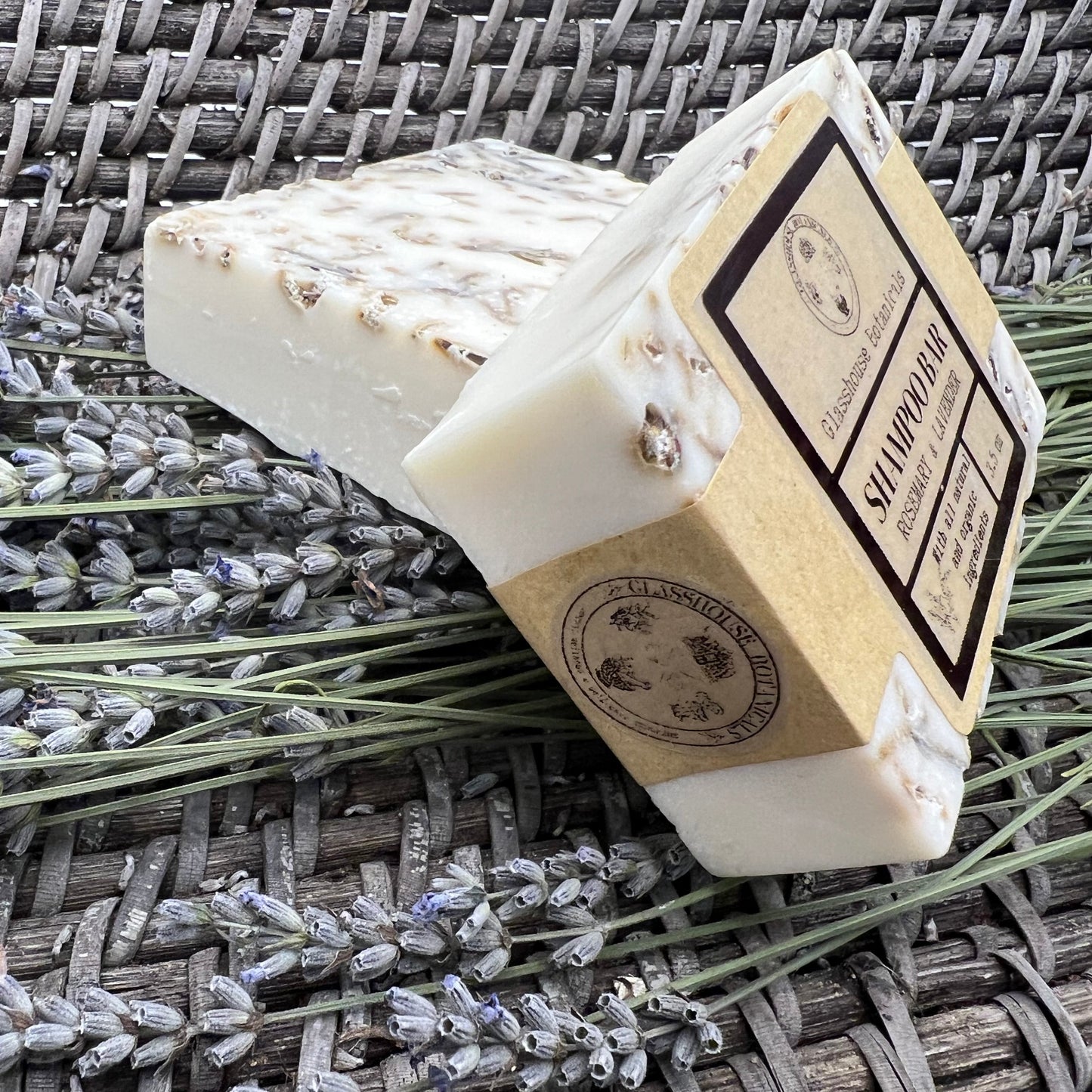 Rosemary Lavender Shampoo Bar, Infused with Nettle