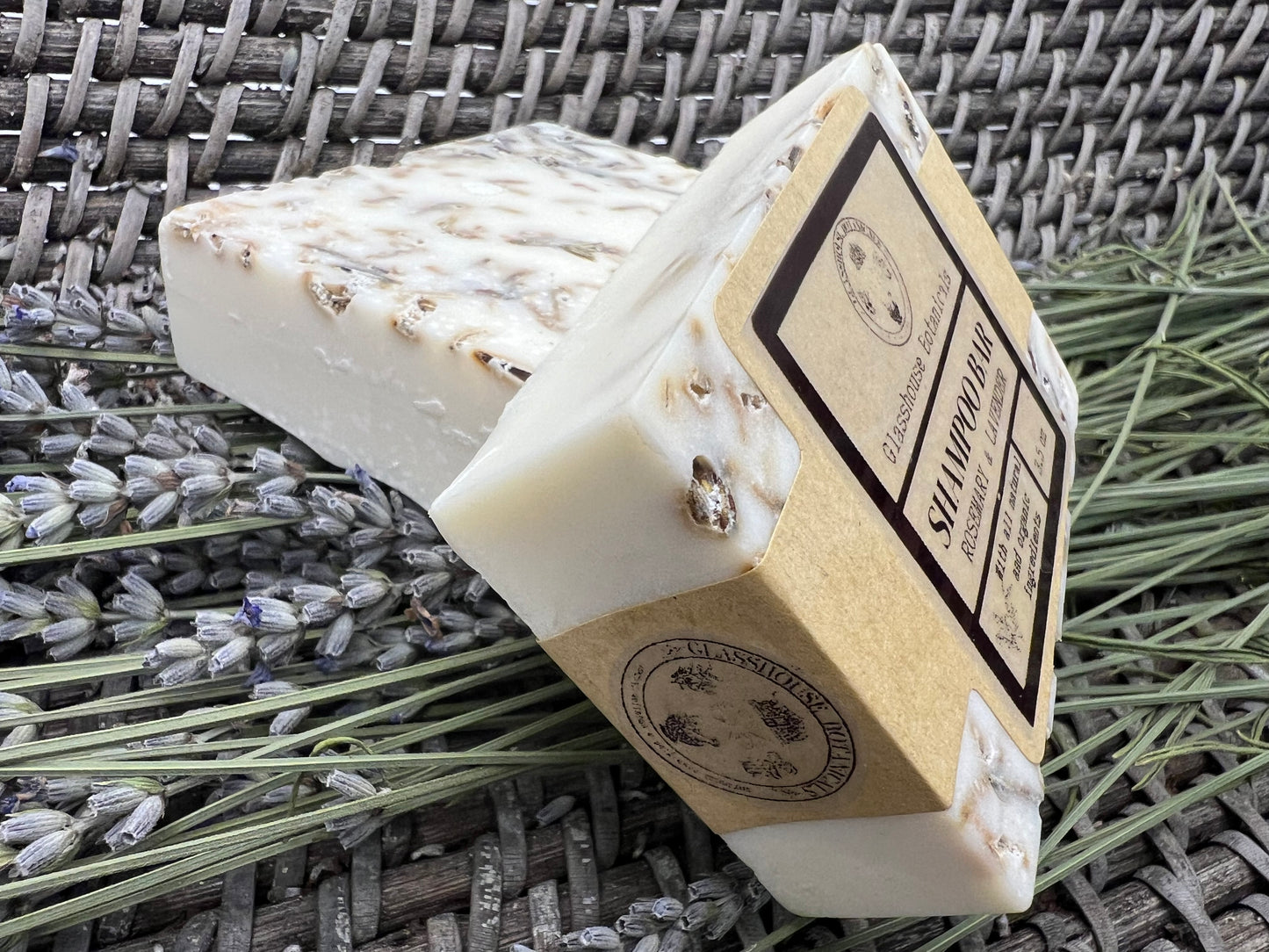 Rosemary Lavender Shampoo Bar, Infused with Nettle
