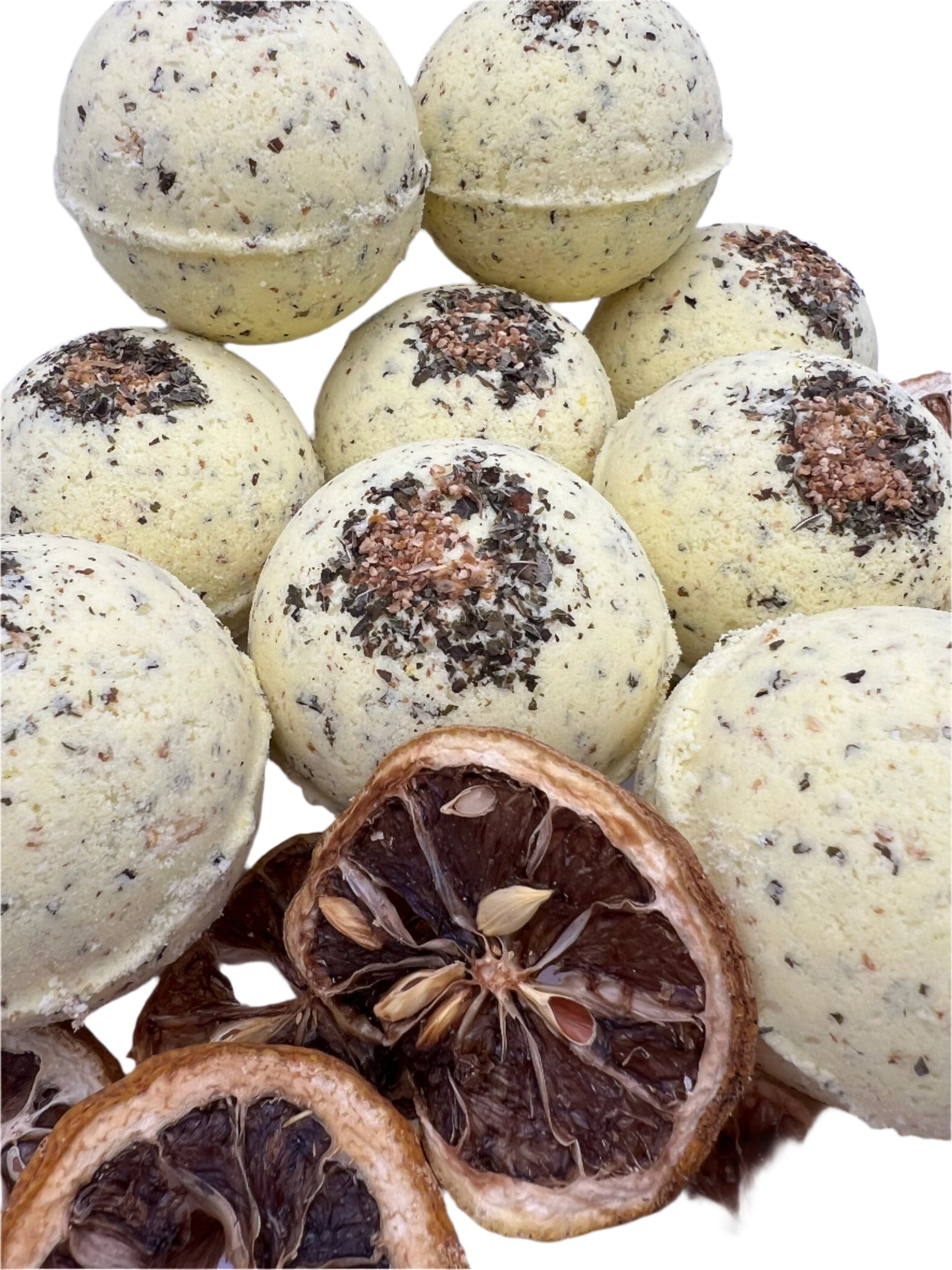 Bath Bomb | Lemon balm, with lemon peel