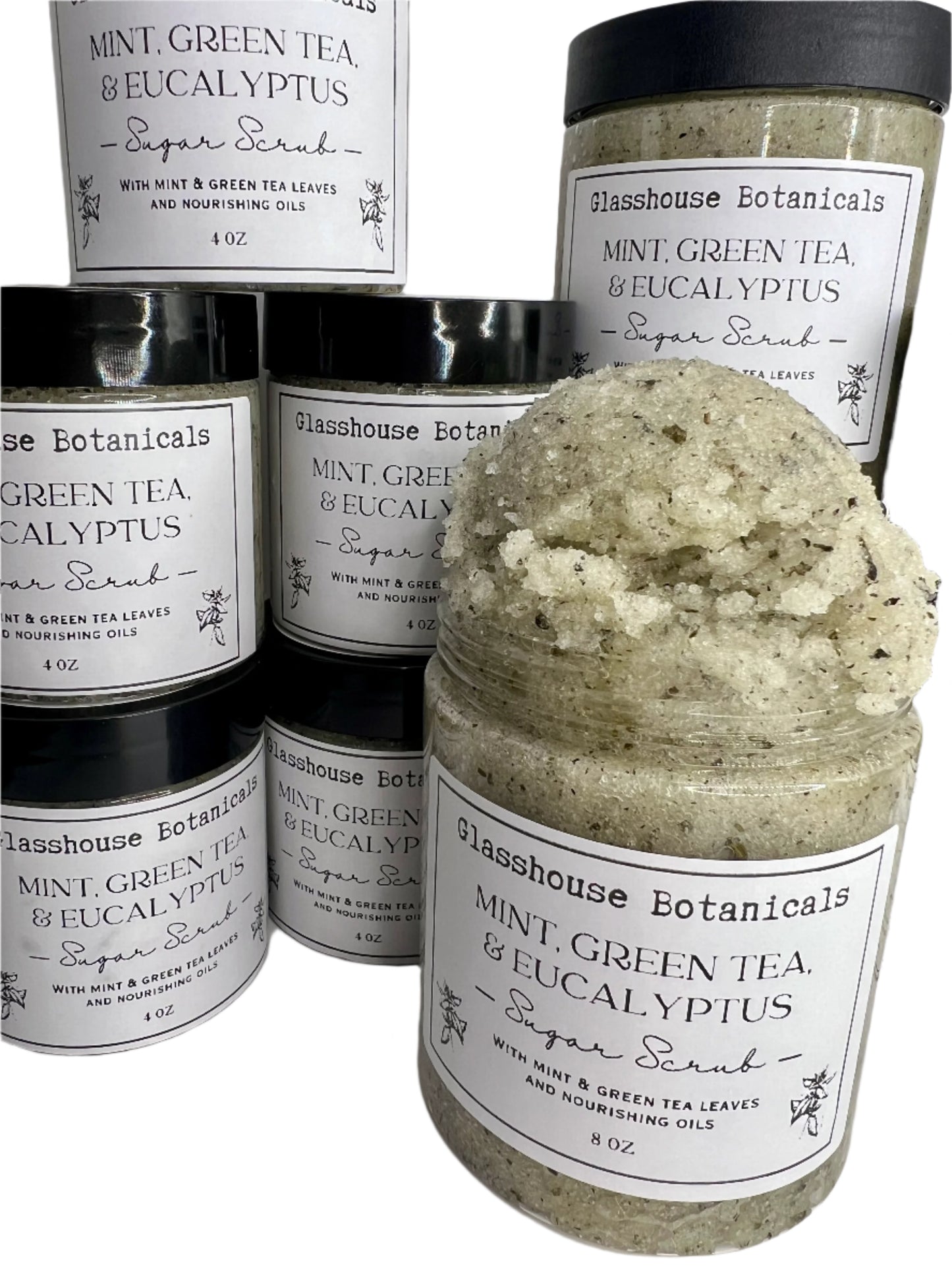 Exfoliating Botanical Sugar Scrub | Green Tea & Mint