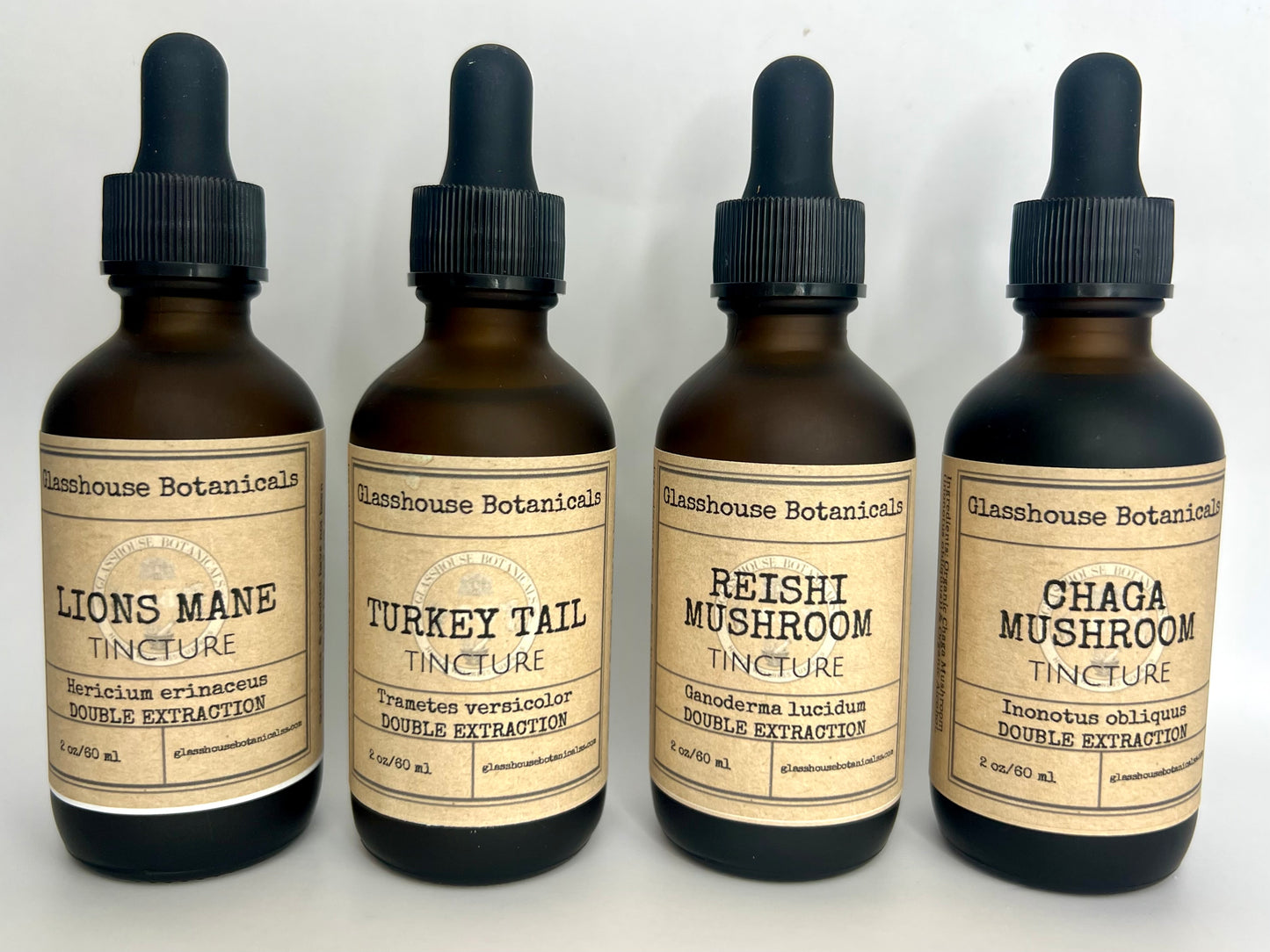 Turkey Tail Mushroom Tincture, Dual Extraction