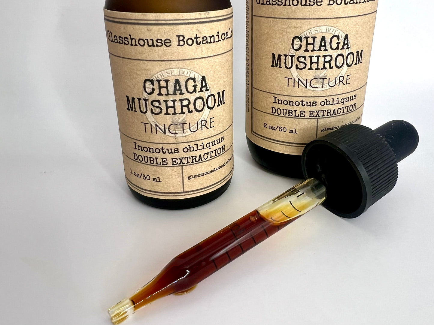 Chaga Mushroom Tincture, Dual extraction