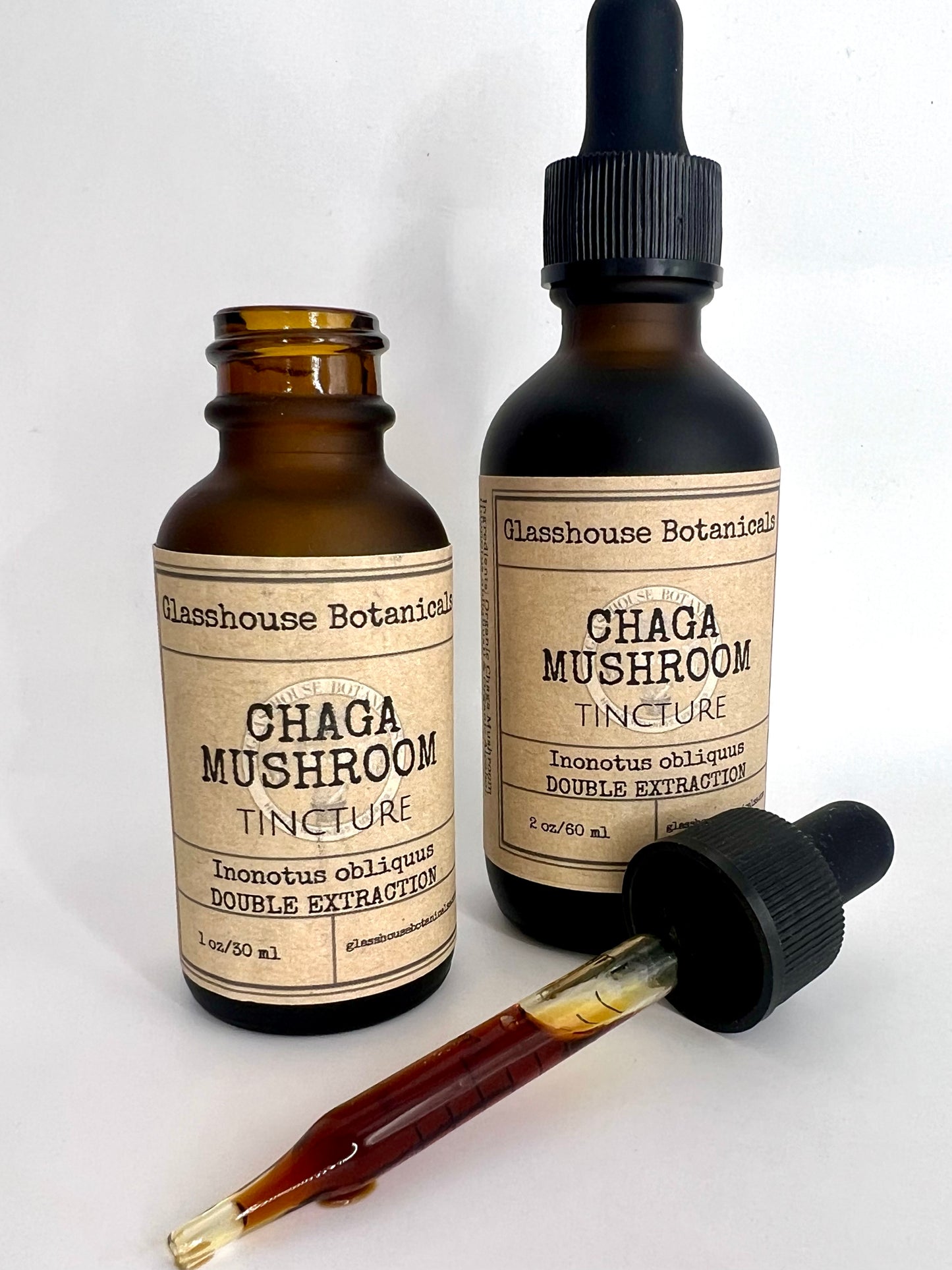 Chaga Mushroom Tincture, Dual extraction