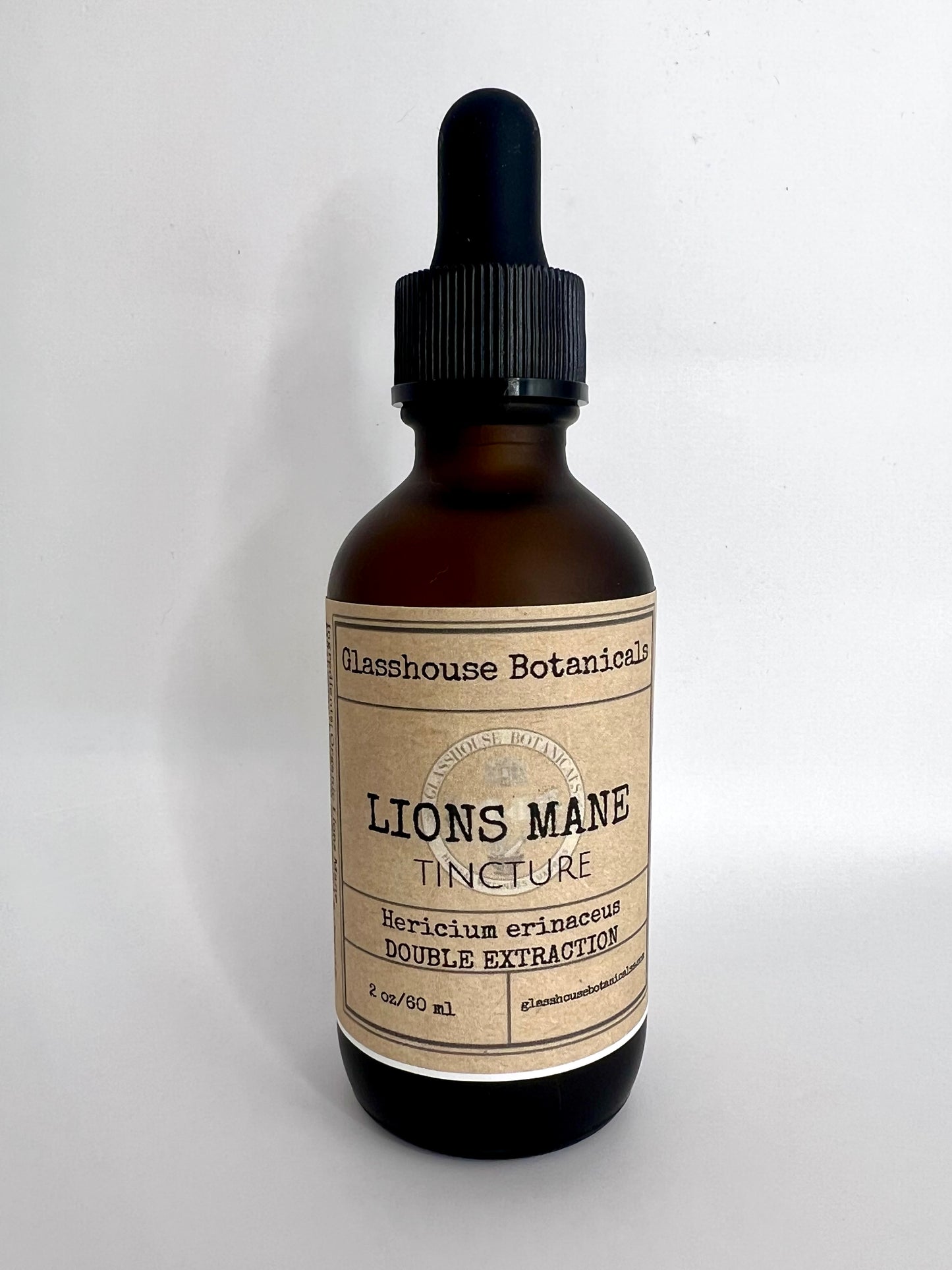 Lions Mane Mushroom Tincture, Dual extraction