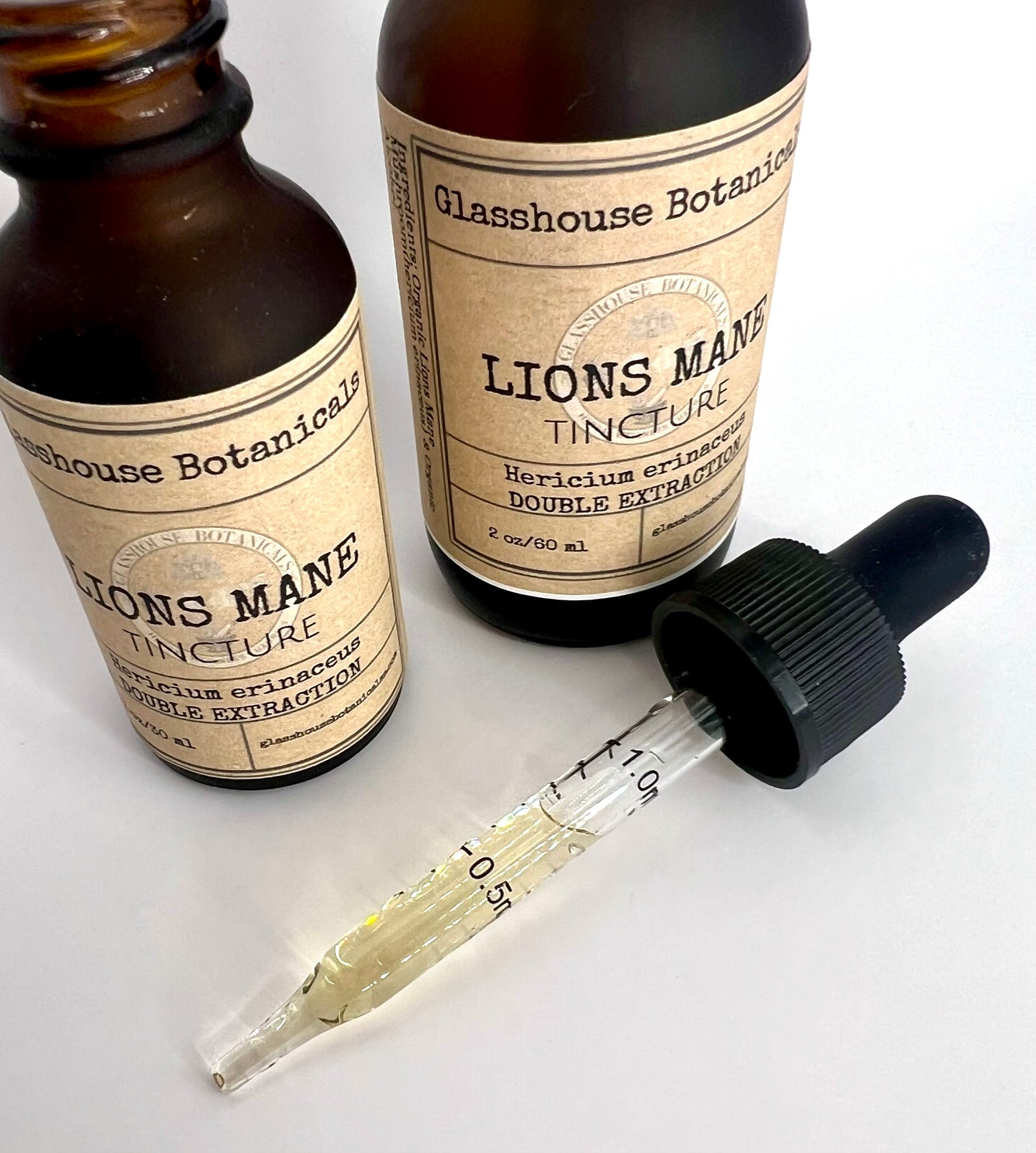 Lions Mane Mushroom Tincture, Dual extraction
