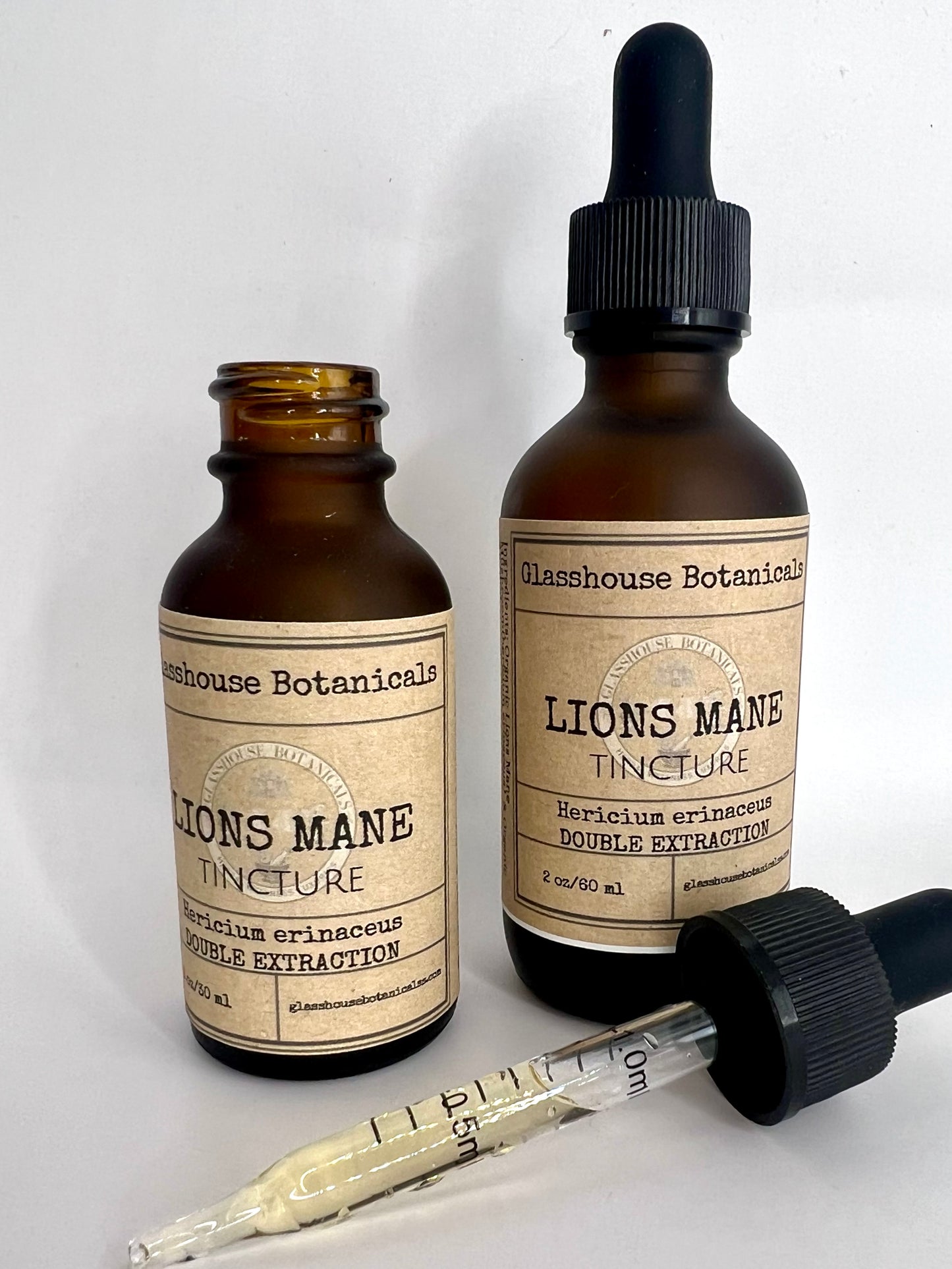 Lions Mane Mushroom Tincture, Dual extraction