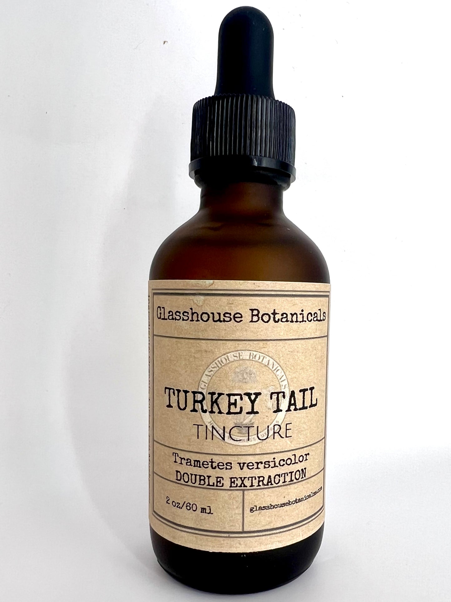 Turkey Tail Mushroom Tincture, Dual Extraction