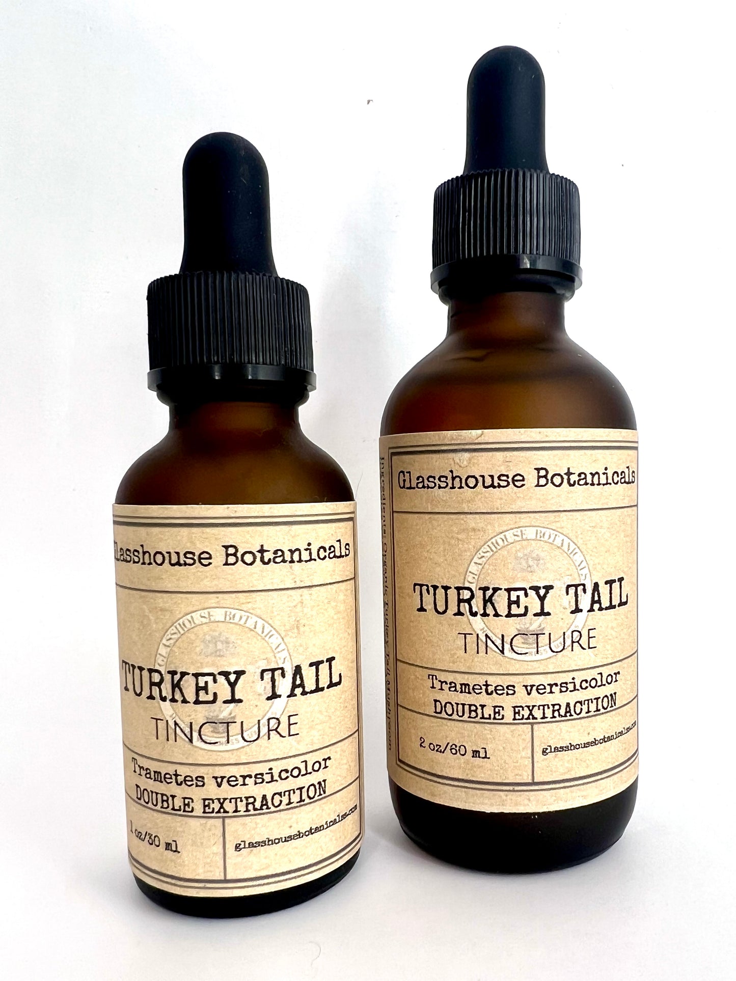 Turkey Tail Mushroom Tincture, Dual Extraction