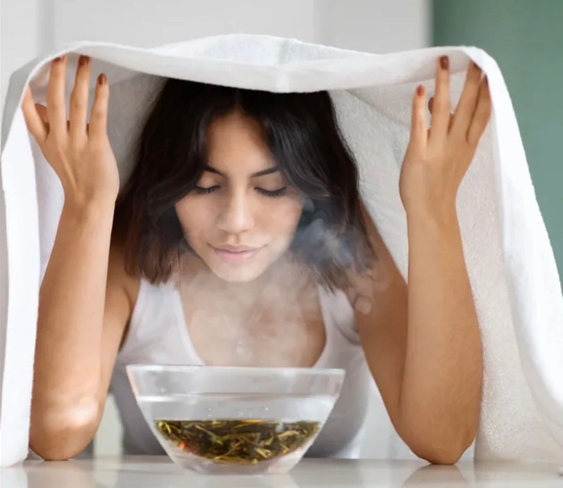 Botanical Facial Steamer - CONGESTION BLEND  with mullein, lavender, eucalyptus, & menthol