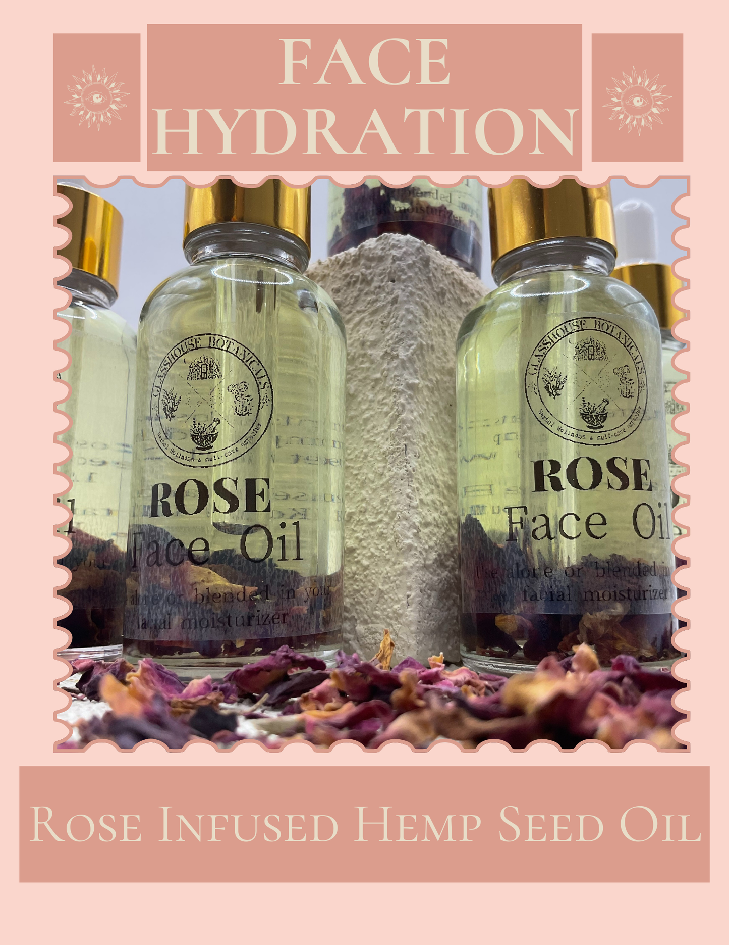 Face & Body Oil | Rose  Infused Oil for face, body, & scalp